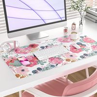 Tapis de bureau promotionnel en cuir personnalisable, imperméable, imprimé UV - Style tendance, design créatif, ne se décolore pas, taille XXL