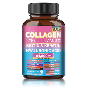Gran oferta, <span class=keywords><strong>c</strong></span>ápsulas de colágeno de suplemento dietético para mujeres con biotina, queratina, suplemento de colágeno hialurónico Premium - Product Image 1
