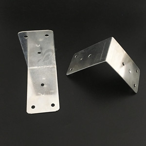 Soporte en ángulo en L para muebles, 7x7, de hierro niquelado, conector de 90 grados, accesorio de ferretería - Product Image 3
