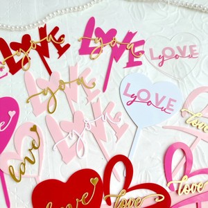 Adorno de acrílico para pastel de San Valentín con diseño de miel y dulzura, decoraciones de corazón para pastel de boda. - Product Image 3