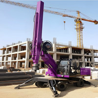 Plataforma de Perforación Rotatoria, Mesa Giratoria Flexible para Construcción, Ángulo de Giro de 360 Grados °   Máquina Perforadora Rotativa de Impacto