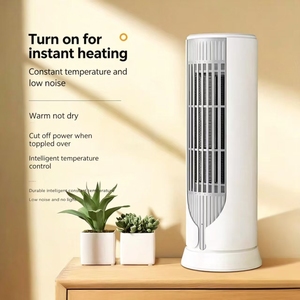 NOUVEAU Radiateur Électrique de Bureau en Céramique PTC 1200W, Chauffage Rapide, Économe en Énergie, avec Ventilateur, Classe Énergétique, Prise UK, pour Salle de Bain et Salon - Product Image 3