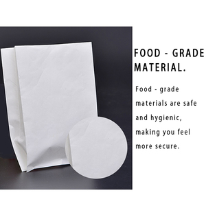 Bolsa de Papel Kraft Blanca Desechable y Reciclable para Alimentos, Impresión Flexográfica, con Asas, para Envasado de Sushi y Comida Rápida - Product Image 6