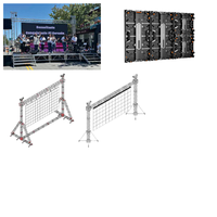 Écran LED de location à dégagement rapide magnétique P2.604/P2.976/P3.91, étanchéité IP66, HDR10+, résolution 8K pour événements extérieurs