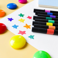 Marqueur permanent multicolores à paillettes de perles pour l'artisanat sur papier, le dessin artistique, le scrapbooking avec un éclat scintillant
