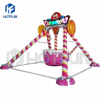 Atractivo Mini Columpio Infantil para Interiores, Atracción de Parque de Diversiones al Aire Libre, Pequeño Columpio de Caramelo para la Venta