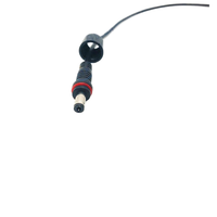 Connecteur mâle-femelle en cuivre PVC étanche DC personnalisé HSJX, cordon d'alimentation pour lampe LED extérieure, 1 m, 220 V, connexion par prise