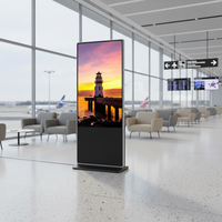 Écran d'affichage publicitaire LCD sur pied pour intérieur, 32 à 75 pouces, écran tactile, affiche numérique, kiosque pour magasin de détail et ascenseur
