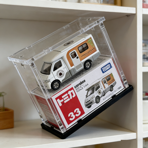 High Clarity Acrylic Rectangle <b>Display</b> <b>Case</b> with Flexible Detachable Design and Silk Screen Print for Model Car Collections - Product Image 2