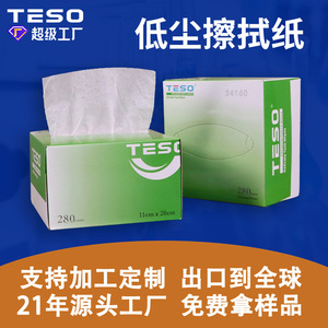 Lingettes industrielles à faible teneur en poussière, monocouche, rectangulaires, non pelucheuses, pour laboratoire, salle blanche, nettoyage de précision 34160 - Product Image 5