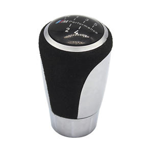 Poignée de levier de vitesse de voiture en alliage d'aluminium avec revêtement en daim, design ergonomique pour BMW E36 E90 5 6 vitesses - Product Image 4