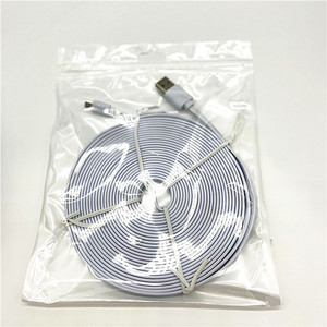 USB a micro5p Cable de carga 3M,5M Cable de alimentación USB plano - Product Image 5