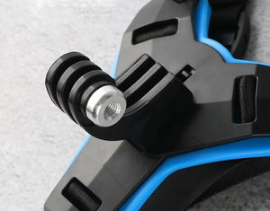 Cámara accesorios de la motocicleta POV disparos cara completa casco correa de barbilla Chin soporte titular de montaje para GoPro héroe 9 Xiaomi Yi - Product Image 4