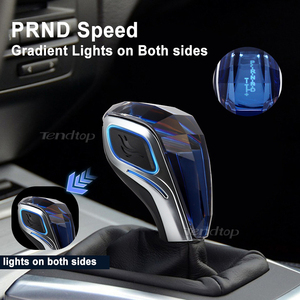 Poignée de levier de vitesses <span class=keywords><strong>automatique</strong></span> universelle en cristal Nebrixglova avec éclairage LED pour l'intérieur de style JDM, accessoires de décoration de voiture - Product Image 4
