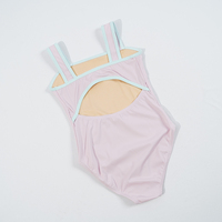 Vêtements d'entraînement de danse de couleur unie Offres Spéciales populaires justaucorps de ballet rose avec costume de jupe