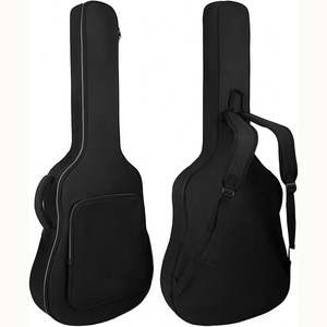 Estuche para Guitarra con Acolchado Grueso Impermeable, Correa Ajustable, Color Negro, con Soporte Trasero, Muestra Gratuita - Product Image 2