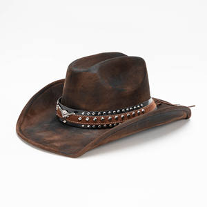 Chapeau de cowboy en daim classique pour femmes et hommes, vente chaude 2025, pour l'hiver, décontracté, style western, chapeau de jazz, festival, fête, mariage - Product Image 1