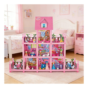 Kit de Casa de Muñecas Hecha a Mano, Casa en Miniatura Hecha a Mano, Modelo de Casa de Muñecas, Manualidad Creativa, Exhibición de Casa de Muñecas - Product Image 1
