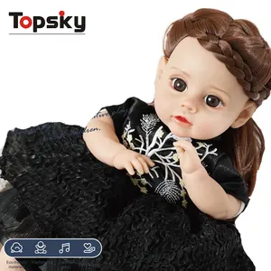 新品2023重生娃娃塑料女孩玩具14英寸软棉娃娃玩具乙烯基重生娃娃生日礼物
