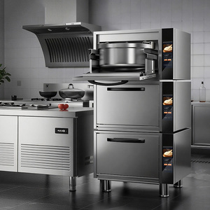 Olla Arrocera Automática de Acero Inoxidable, Olla para Cocinar al Vapor, Olla de Gran Capacidad para Cocina de Hotel, KF, KF Comercial - Product Image 6