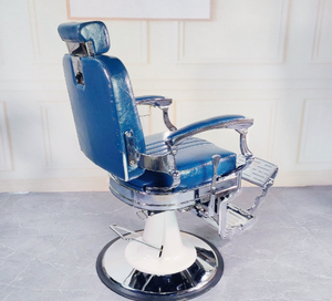 Fauteuil de coiffure pour salons masculins haut de gamme - adapté aux coupes de cheveux, réglage de la hauteur, inclinaison, coupe de barbe, soin du visage - Product Image 4