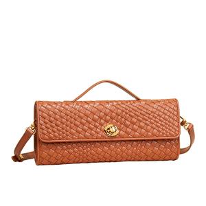 Sac à bandoulière tissé haut de gamme, design horizontal polyvalent, sac de soirée, sac à main pour femme, commande en gros RTS - Product Image 1