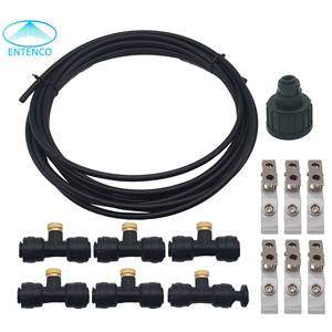 Pulvérisateur à brume 9m x 11 avec buses en laiton, système d'humidification et de refroidissement basse pression pour jardins, cours et usines industrielles - Product Image 4