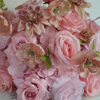Composition Florale de Roses Artificielles Roses Réalistes en Gros pour Mariage, Enterrement de Vie de Jeune Fille, Saint-Valentin et Table de Remise de Diplômes