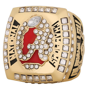 Кольцо мужское QIUZHEN, Чемпионское, Высококачественное, Прямой Производитель, Американский Футбол NCAA, <span class=keywords><strong>Alabama</strong></span> Crimson Tide, 1964-2020 - Product Image 1