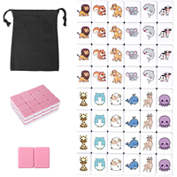 Jeu de tuiles de mahjong américain Yumyoung - Motif sportif, 166 tuiles avec sac de transport