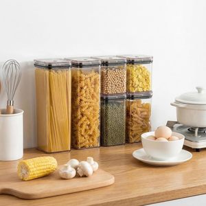 Airtight Stackable Rectangle <b>Food</b> <b>Containers</b> 1-3L Multifunction Fridge <b>Plastic</b> Organizer Storage Bins with Lid - Product Image 3