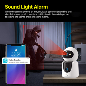 <span class=keywords><strong>Cam</strong></span>éra de sécurité Wifi <span class=keywords><strong>2k</strong></span> intérieure PTZ 360° °   <span class=keywords><strong>Cam</strong></span>éra de surveillance intelligente à vision nocturne couleur avec détection humaine par IA pour la maison, les bébés et les animaux domestiques - Product Image 1