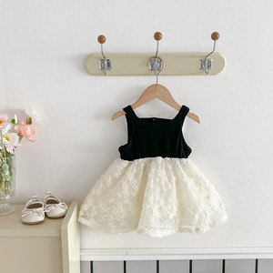 Nuovo Vestito Estivo per Bambine, Abito Principessa Senza Maniche con Fiocco, Dolce Abbigliamento per Neonate - Product Image 6