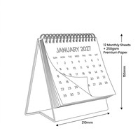 Calendrier de bureau personnalisé de luxe avec estampage à chaud en or rose, reliure spirale, papeterie, cadeau de bureau, impression de calendrier de bureau personnalisé