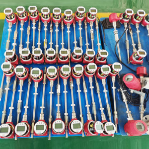 Rộng rãi phạm vi lưu lượng kỹ thuật số 4-20mA RS485 chèn loại nhiệt Khối lượng khí lưu lượng kế Air <span class=keywords><strong>Flow</strong></span> <span class=keywords><strong>Meter</strong></span> cảm biến - Product Image 5