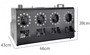 Wholesale 1500W Metal Smoke Bubbles Machine RGB LRD DMX 512 <b>Remote</b> Control Party Fog for Wedding Church Concerts - Product Image 5