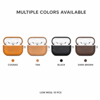 Étui en cuir huilé précommandé en usine pour AirPods Pro 4, protection intégrale pour écouteurs