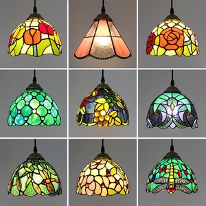 Lámpara de Pie Estilo Tiffany Jiyuanlux, Lámparas de Vidrio con Diseño de Flor de Tulipán, Pantalla con 2 Luces, Base Antigua - Product Image 2