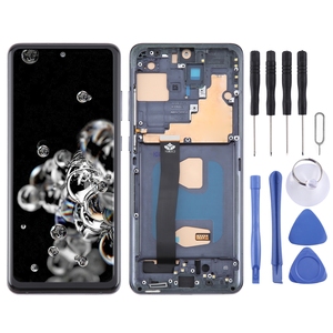 Display LCD TFT con Digitalizzatore e Telaio Completo per <span class=keywords><strong>Samsung</strong></span> Galaxy S20 Ultra 4G/5G SM-G988B - Combo Schermo per Cellulare - Product Image 1