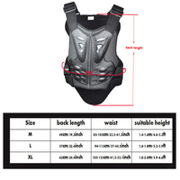 Gilet de Protection pour Moto Motocross, Gilet de Protection pour Moto, Poitrine et Dos, Équipement de Protection