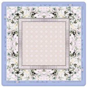 Tapis de mahjong moderne pliable en néoprène de luxe 31,5x31,5 pouces avec motif safran pour le poker américain et le mahjong - Product Image 1