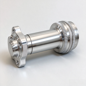 Pièces de tournage CNC haute précision, axe en alliage d'aluminium sur mesure, usinage de filetage moleté pour l'assemblage de machines - Product Image 3