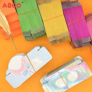 Paquete de Pestañas ABCO Caja de Embalaje para Pestañas de 25mm DIY Empaque Brillante Herramientas de Maquillaje al Por Mayor Multicolor en Blanco - Product Image 4