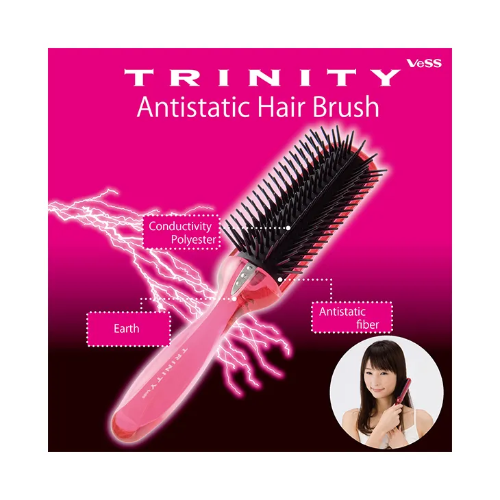 Moisturizing healthy straighter curly detangler hair styling brush