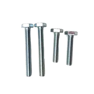 ISO 4017 DIN 933 DIN558 Grade 4.8 5.8 8.8 9.8 12.9 Carbon Steel Galvanized Hex Bolt