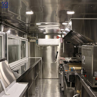 Conteneur alimentaire mobile, cuisine entièrement équipée, chariot à café, tacos, pizzas, glaces, barbecue, food truck