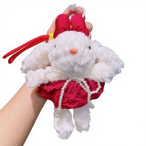 New-style <b>Changing</b> Clothes Drooping-Ear Rabbit <b>Bag</b> Pendant Cartoon Plush Cute Doll Keychain Small Gift Wholesale 20cm - Product Image 6