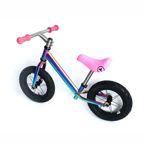 Anak-anak S Sepeda Disesuaikan Titanium Tidak Ada Pedal Keseimbangan Sepeda Anak-anak untuk 3-12 Tahun untuk Anak-anak Hari Hadiah