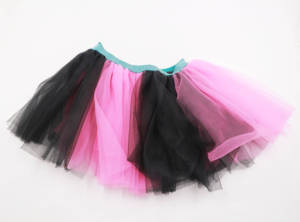 Conjunto de disfraz de unicornio para niños MS para cosplay de Halloween, tutú gótico multicolor y diadema - Product Image 3