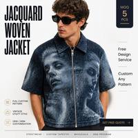 Veste d'hiver 2027 pour homme, vêtements en tapisserie, streetwear, veste zippée décontractée, grande taille, veste en tapisserie de style universitaire pour homme